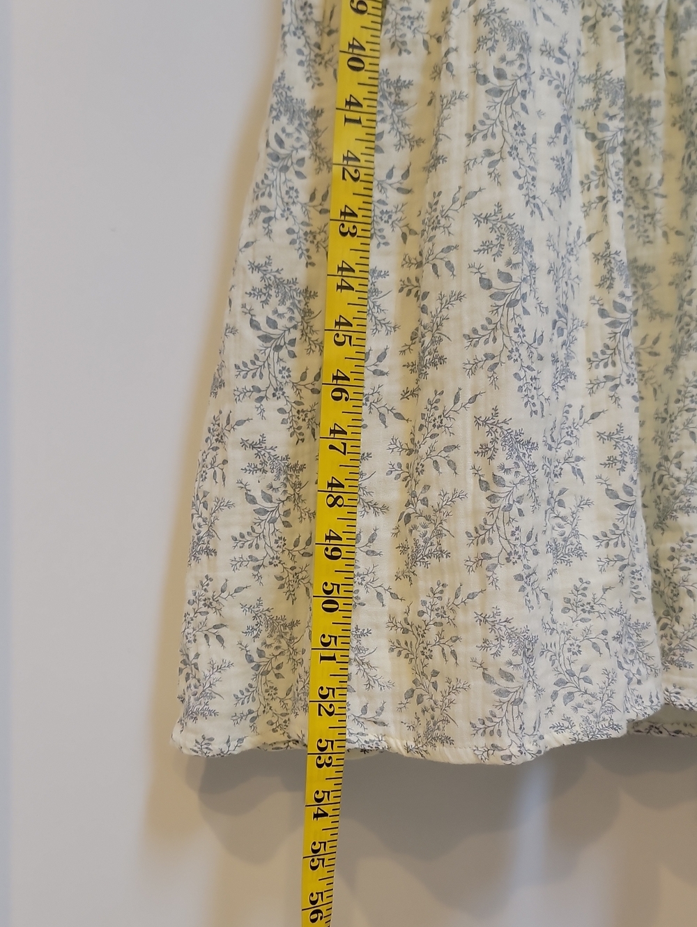 Livvy Smocked Floral Maxi Dress in Blue Foliage - Bump Friendly - Picture 11 of 11
